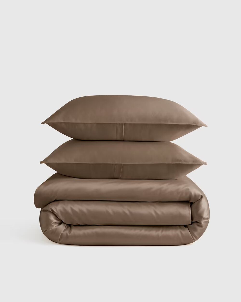 Quince Organic Bamboo Duvet Cover Set Walnut Full/Queen NWOT